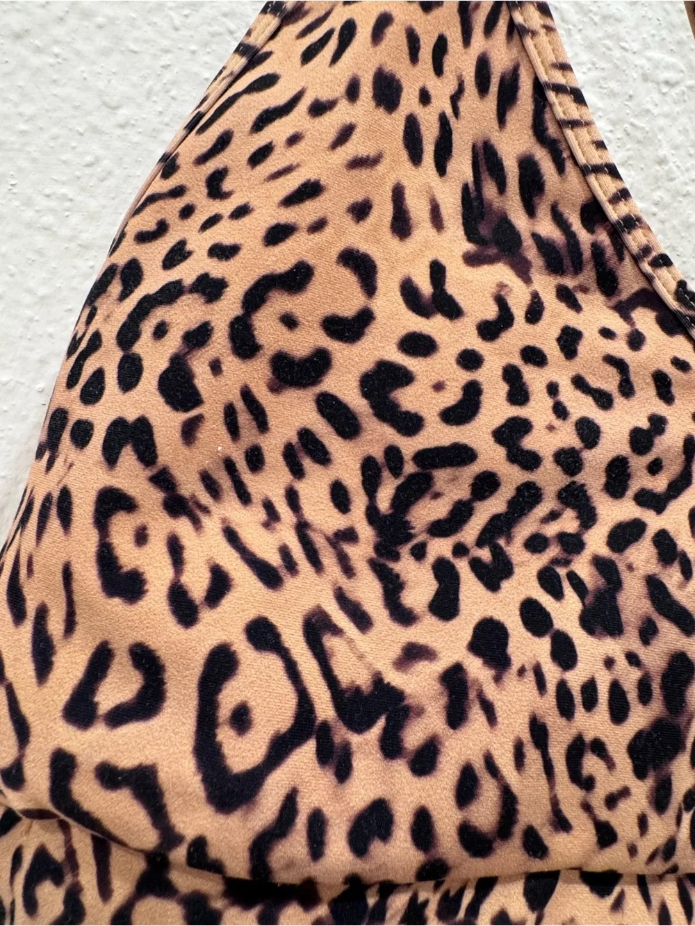 Skatie Leopard-Print Sports Bra